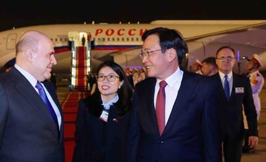 Thủ tướng Nga Mikhail Vladimirovich Mishustin bắt đầu thăm chính thức Việt Nam